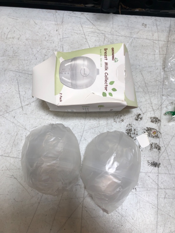 Photo 2 of Grownsy Manual Breast Pump Wearable for Breastfeeding,2-in-1 Silicone Breastmilk Collector Kick-Proof with Sealed Flange,Replace Nursing Pad with Hands-Free & Portable 2 Count