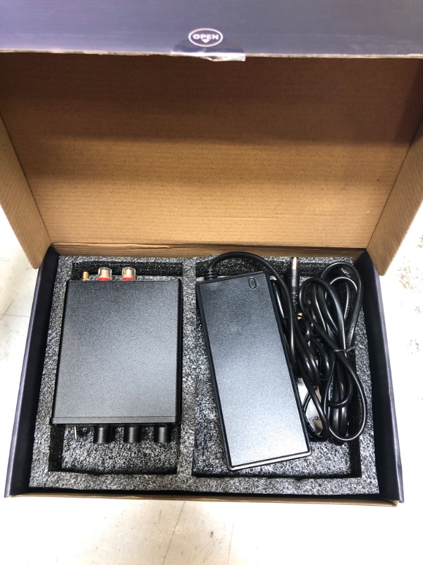 Photo 1 of Fosi Audio BT20A Bluetooth 5.0 Stereo Audio 2 Channel Amplifier Receiver Mini Hi-Fi Class D Integrated Amp 2.0 CH for Home Speakers 100W x 2 with Bass and Treble Control TPA3116 (with Power Supply)