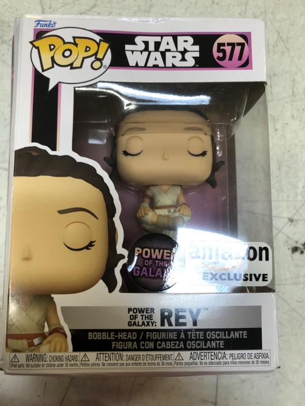 Photo 1 of Funko Pop! Star Wars: Power of The Galaxy - Rey, Amazon Exclusive