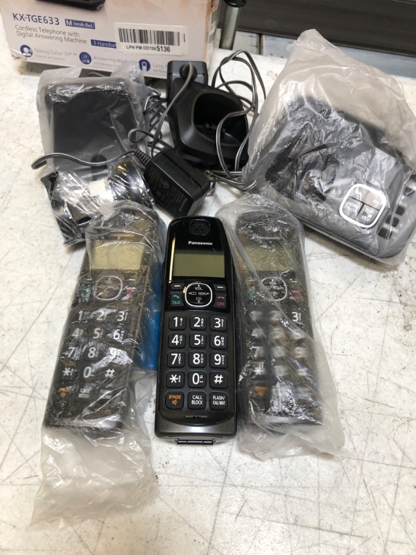 Photo 2 of KX-TGE633M DECT 6.0 Expandable Cordless Phone System with Digital Answering System