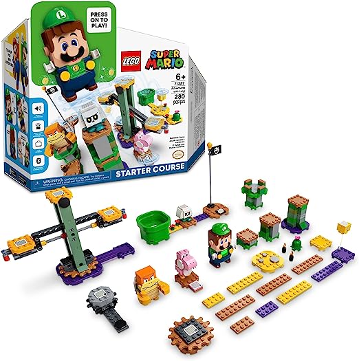 Photo 1 of LEGO Super Mario Adventures with Luigi Starter Course 71387 Toy for Kids, Interactive Figure and Buildable Game with Pink Yoshi, Birthday Gift for Super Mario Bros. Fans, Girls & Boys Gifts Age 6 Plus