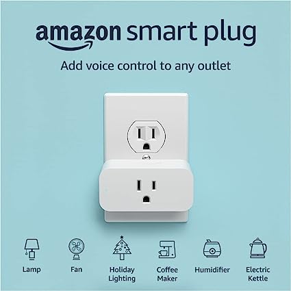 Photo 1 of Amazon Smart Plug, for home automation, Works with Alexa - A Certified for Humans Device