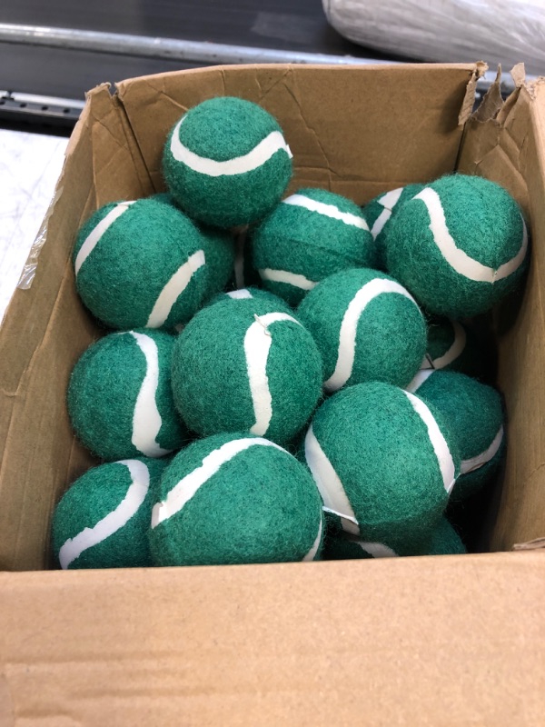 Photo 2 of 50 Packs Dog Tennis Balls Pet Tennis Ball Mini Tennis Balls Training Pet Tennis Toys Ball for Large Medium Small Dogs Training Play Exercise and Fetch (Green)