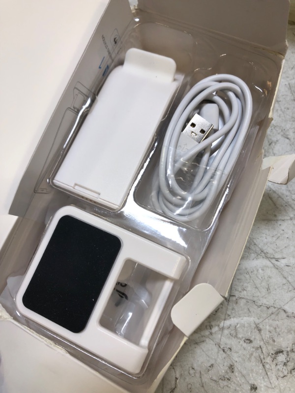 Photo 2 of Tadalol Charging Station for Multiple Devices Apple, 3 in 1 Portable Charging Stand for iPhone AirPods iWatch with Magnetic Watch Charger Charging Dock Holder with 12W Adapter and Cable (White)
Note: Photo is for reference.