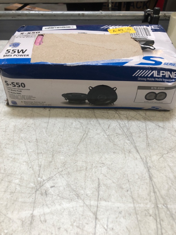 Photo 1 of Alpine S-S50 S-Series 5.25-inch Coaxial 2-Way Speakers (pair) Seal 