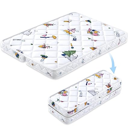 Photo 1 of Foldable Pack and Play Mattress Topper Fits for Graco & Baby Trend &Pamo Babe Playard, Comfort and Breathable Pack N Play Mattresses Pad, Firmness Playard Mattress ?Premium Foam Playpen Mattresses