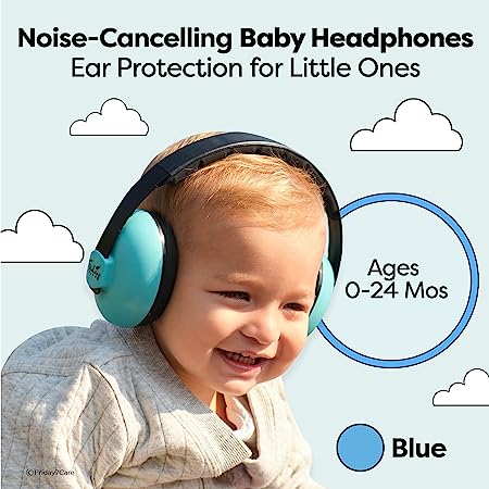 Photo 1 of Friday 7Care Baby Ear Protection Noise Cancelling Headphones for Ages 0-24 Months, Blue