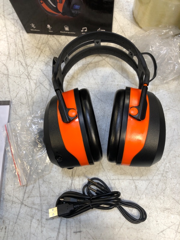 Photo 2 of Gardtech Safety Earmuffs with Bluetooth, Ear Hearing Protection Radio Ear Muffs, Mowing Headphones, NRR 29dB Noise Cancelling Wireless Protection Earmuffs