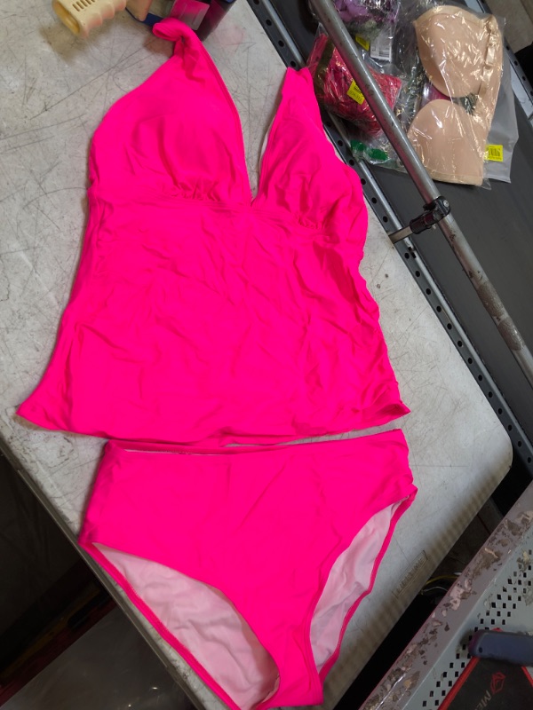 Photo 1 of 2XL-- 2-PIECE SWIMSUIT HOT PINNK 