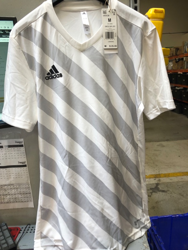 Photo 2 of adidas Men's Entrada 22 Graphic Jersey Medium White/Team Light Grey