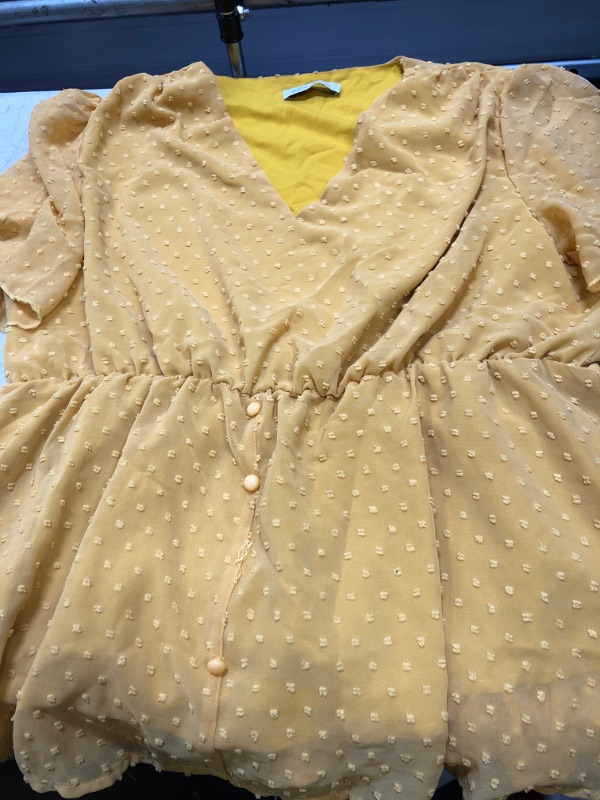 Photo 1 of 2XL  MUSTARD YELLOW BLOUSE 