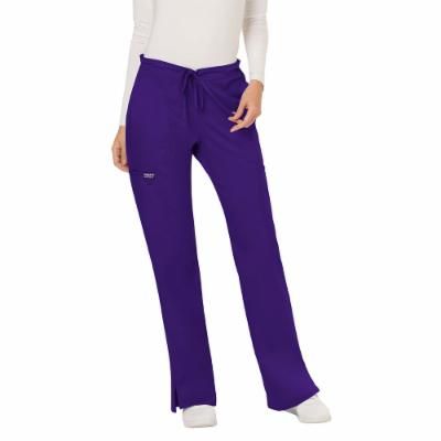 Photo 1 of Cherokee Medical Uniforms Women's Workwear Revolution Mid Rise Cargo (Size S) Grape, Polyester,Rayon,Spandex
