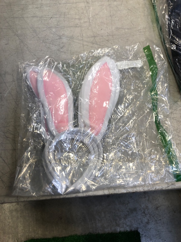 Photo 2 of ADXCO 3 Pack Easter Bunny Ears Headband Rabbit Ear Headbands Easter Party Headband Bunny Costume Hairbands Pink, White