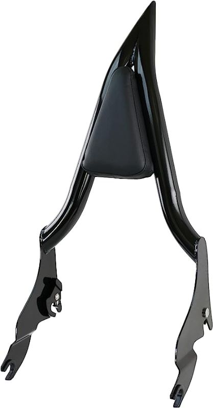 Photo 1 of YHMOTO Detachable Sissy Bar Passenger Backrest 22" Inch Rear Pad Fit for Harley Touring Models 2009-2022 Road King Ultra CVO Limited Street Glide Road Glide Electra Glide (Black)