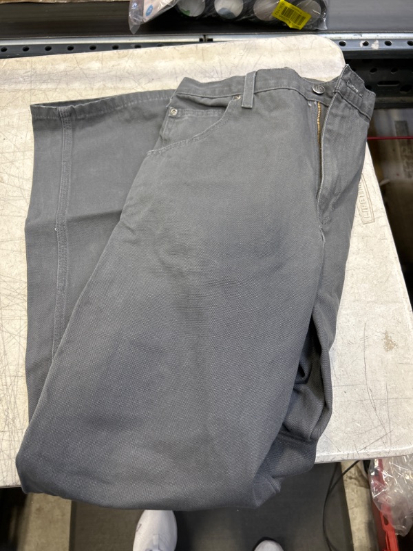 Photo 1 of Dickies Men's Relaxed Fit Straight-Leg Duck Carpenter Jean 36W x 32L Slate