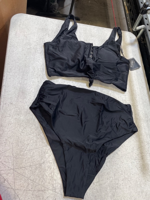 Photo 1 of 2 PIECE BLACK BATHING SUIT 