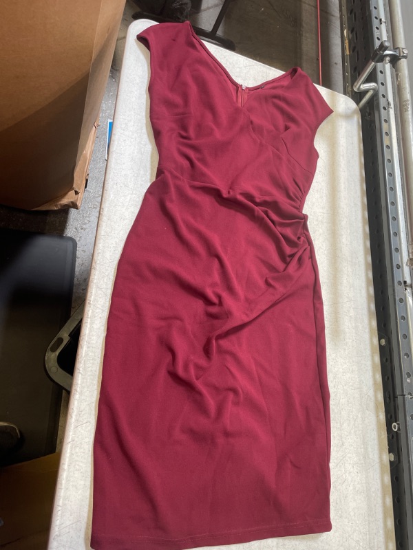 Photo 1 of BURGUNDY CROSSOVER DRESS M 