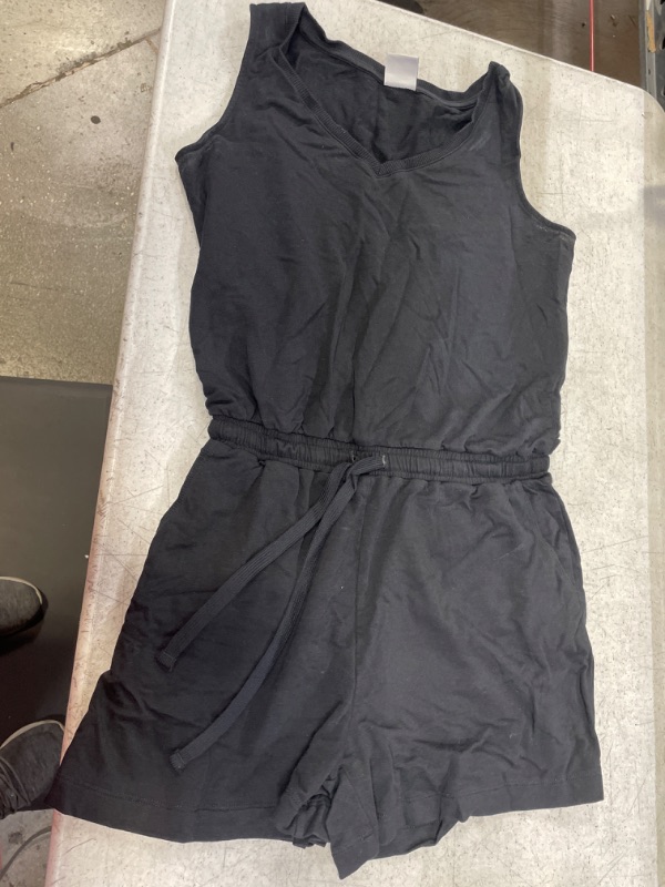 Photo 1 of AMAZON ESSENTIALS BLACK ROMPER V NECK S
