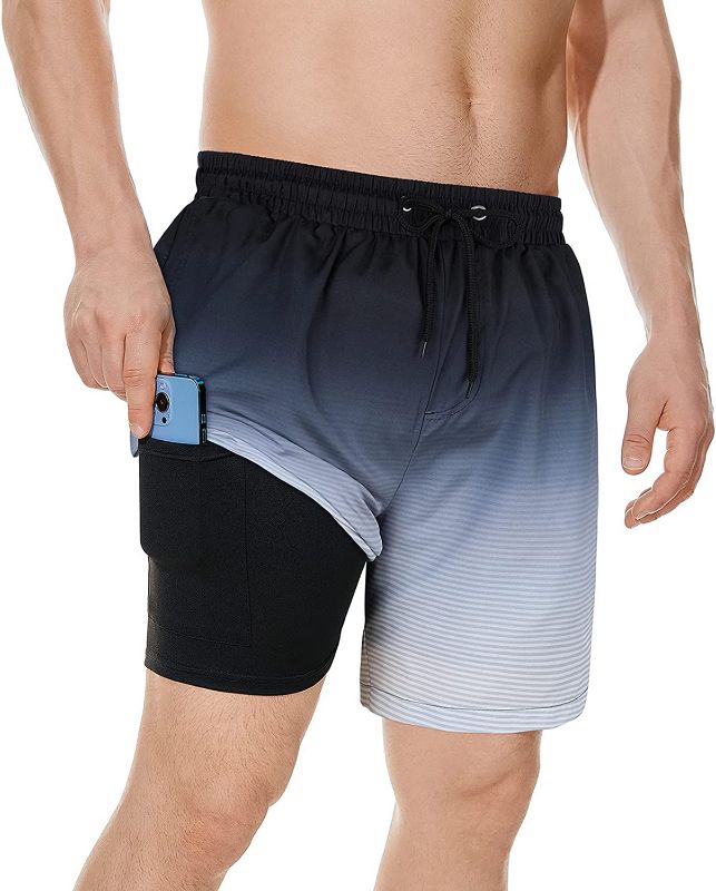 Photo 1 of American Trends Mens Swim Trunks Compression Lined Swim Shorts for Outdoor Bathing Suit Shorts XL