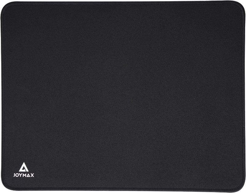 Photo 1 of Joymax Gaming Mouse Pad, Smooth Surface Desktop Mat with Stitched Edges and Non-Slip Rubber Base, Thick Mice Pad for Computer, Laptop, Office - 14.17 x 11.03 x 0.16 inch, Black