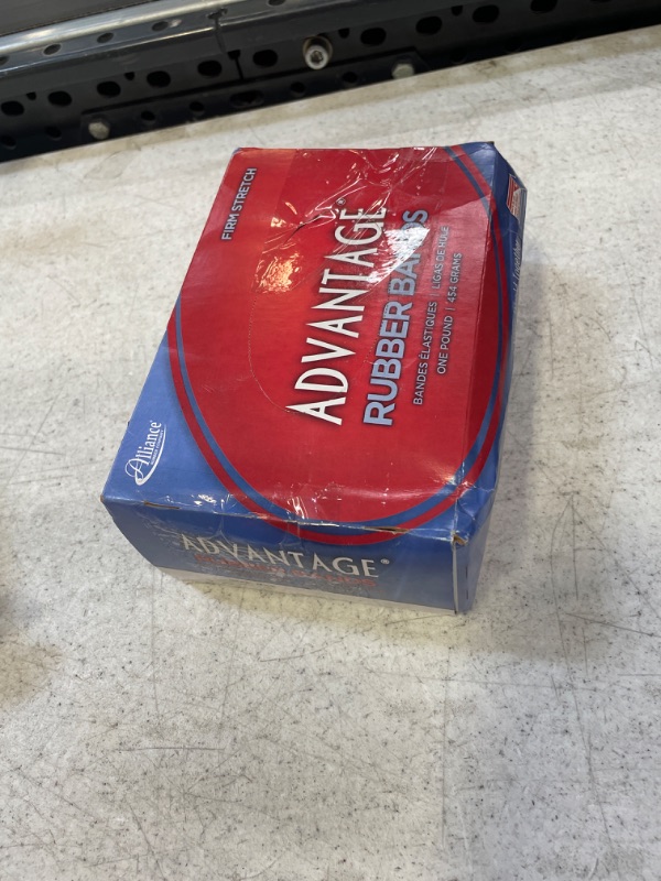 Photo 2 of Alliance Rubber 96325 Advantage Rubber Bands Size #32, 1 lb Box Contains Approx. 700 Bands (3" x 1/8", Red) Red 1 Pound 3 x 1/8 inches Rubber Bands