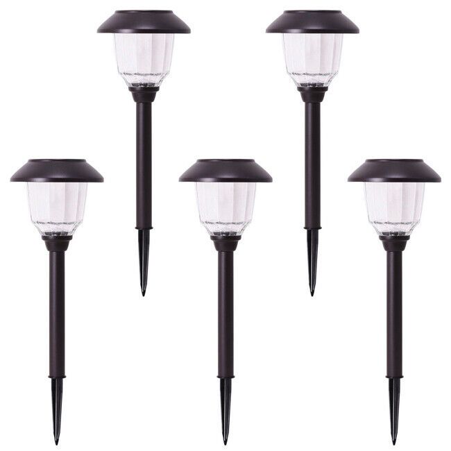 Photo 1 of 5-Piece LED Solar Path Lights, Oil-Rubbed Bronze