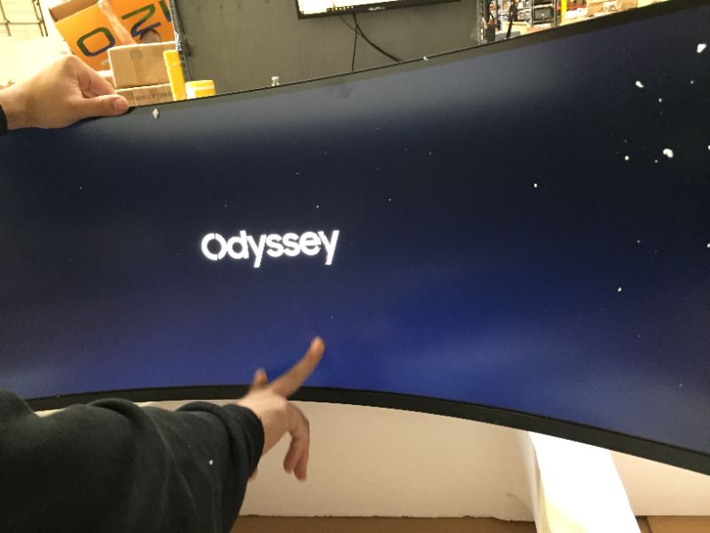 Photo 2 of SAMSUNG 49" Odyssey Neo G9 G95NA Gaming Monitor, 4K UHD Mini LED Display, Curved Screen, 240Hz, 1ms, G-Sync and FreeSync Premium Pro, LS49AG952NNXZA, White & Black Black & White 49-inch Neo G9 G-Sync and FreeSync 240Hz