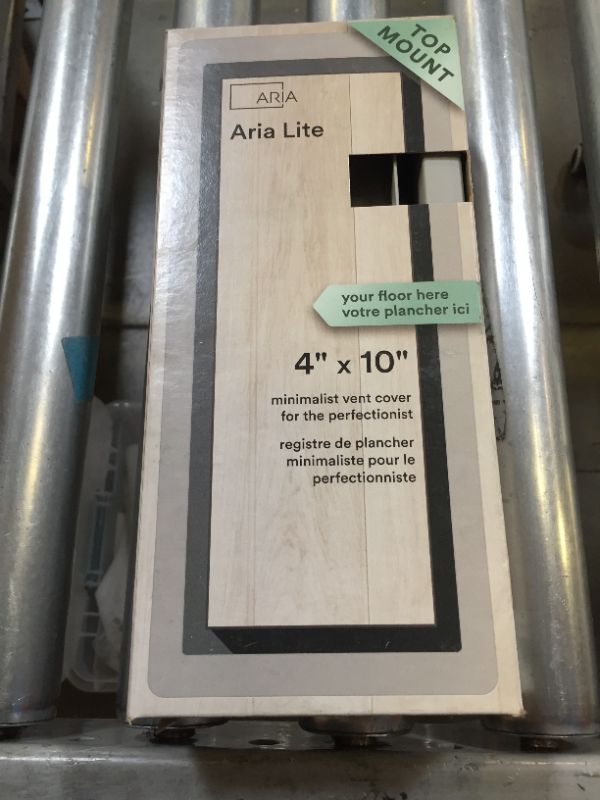 Photo 3 of Aria Vents LITE4X10GRY Lite Vent Cover 4x10 Inches (Grey Finish)