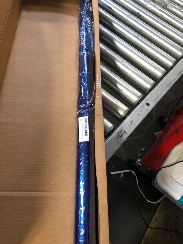 Photo 2 of Cellophane Wrap 40"x100' Mylar Sheet Cellophane Roll Great Wrapping Paper for Craft Basket (Blue)