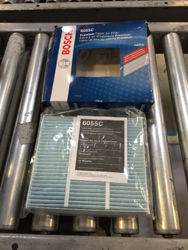 Photo 2 of Bosch 6055C & 5520WS HEPA Cabin Air Filter and Air Filter Bundle