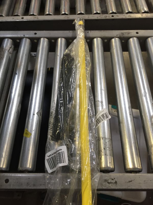 Photo 1 of FURemover Pet Hair Remover Carpet Rake - Rubber Broom for Pet Hair Removal Tool with Squeegee & Telescoping Handle Extends from 3-5' Black & Yellow FURemover BroomLPNPMCZ0464327