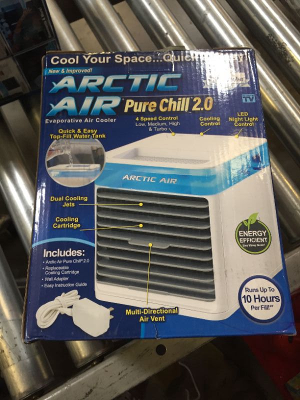 Photo 3 of Arctic Air Pure Chill 2.0 Evaporative Air Cooler by Ontel - Powerful, Quiet, Lightweight and Portable Space Cooler with Hydro-Chill Technology For Bedroom, Office, Living Room & More