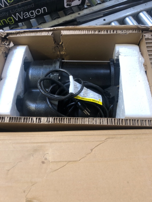 Photo 2 of Acquaer 1/2HP Submersible Sewage/Effluent Pump, 6000 GPH, Cast Iron, Automatic Tethered Float Switch, 115V Sump Pump for Septic Tank, Residential Sewage, Basement, 2'' NPT Discharge 1/2 HP