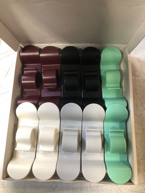 Photo 2 of 10 PCS Cord Organizer for Kitchen Appliances, 2022 New Upgraded Cord Organizer Cord Winder Cord Wrapper Cord Keeper Cord Holder Stick on Coffee Maker, Air Fryer, Pressure Cooker, Mixer, Toaster 2*Black 2*White 2*Grey 2*Red 2*Green 10 PCS