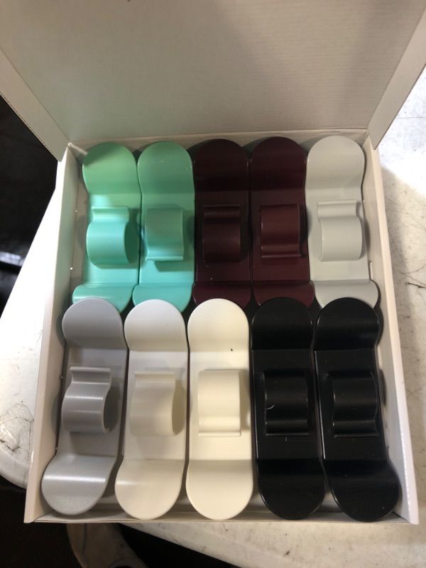 Photo 3 of 10 PCS Cord Organizer for Kitchen Appliances, 2022 New Upgraded Cord Organizer Cord Winder Cord Wrapper Cord Keeper Cord Holder Stick on Coffee Maker, Air Fryer, Pressure Cooker, Mixer, Toaster 2*Black 2*White 2*Grey 2*Red 2*Green 10 PCS