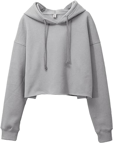 Photo 1 of Amazhiyu Women's Cropped Hoodies Long Sleeves Fleece Crop Top Sweatshirt with Hooded
Medium