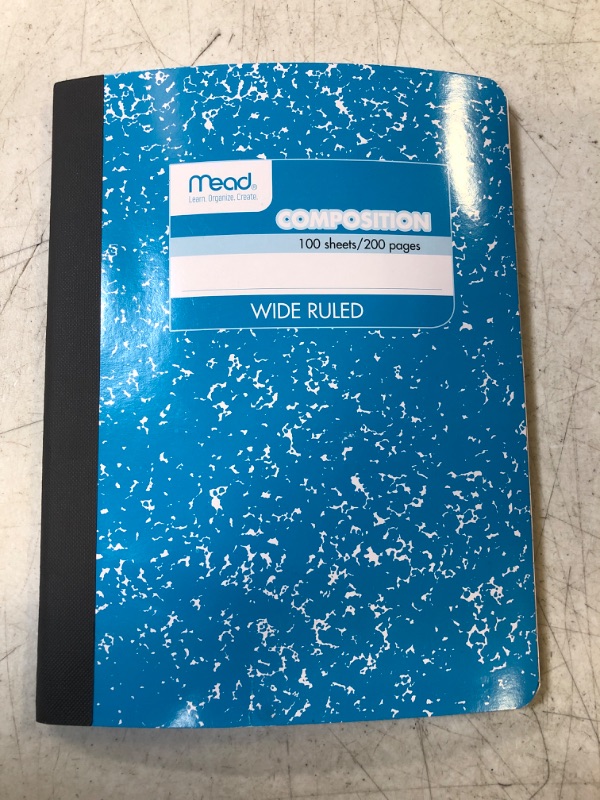 Photo 2 of Mead Composition Book, Wide Ruled, 100 Sheets