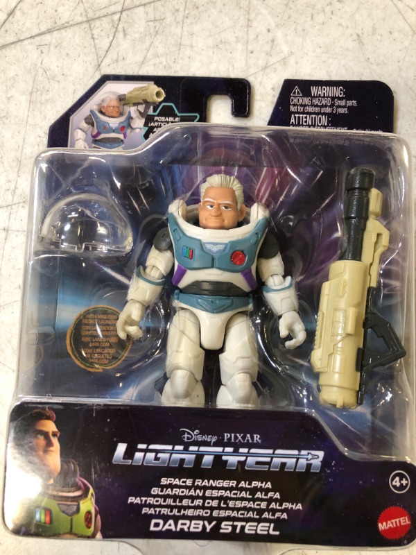 Photo 2 of Mattel Lightyear Toys Space Ranger Alpha Darby Steel Action Figure, 14 Points of Articulation & Accessories, 5-in Scale