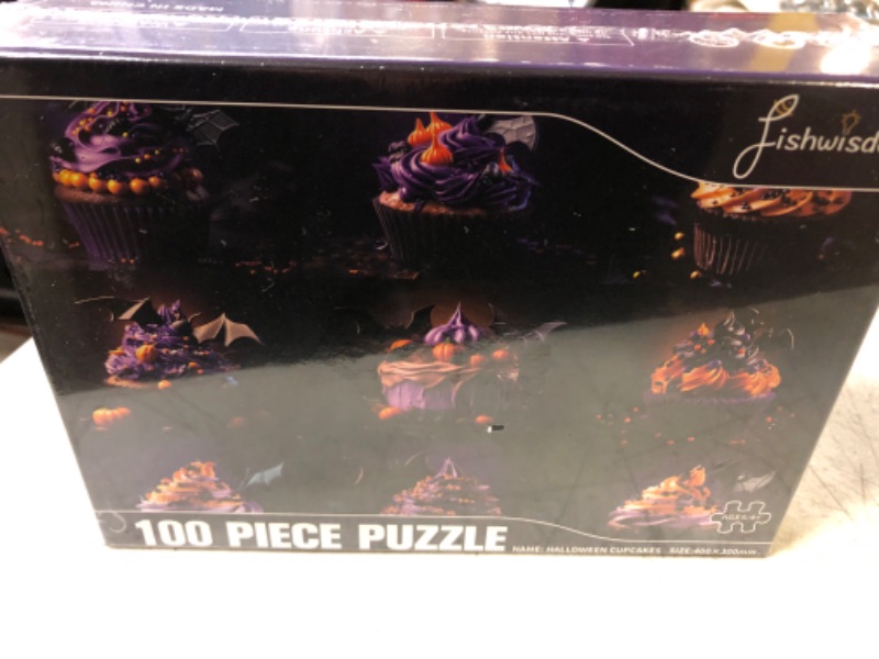 Photo 2 of  100 Piece Jigsaw Puzzle for Kids Age 4-8 Gift Family Time Halloween Cupcakes