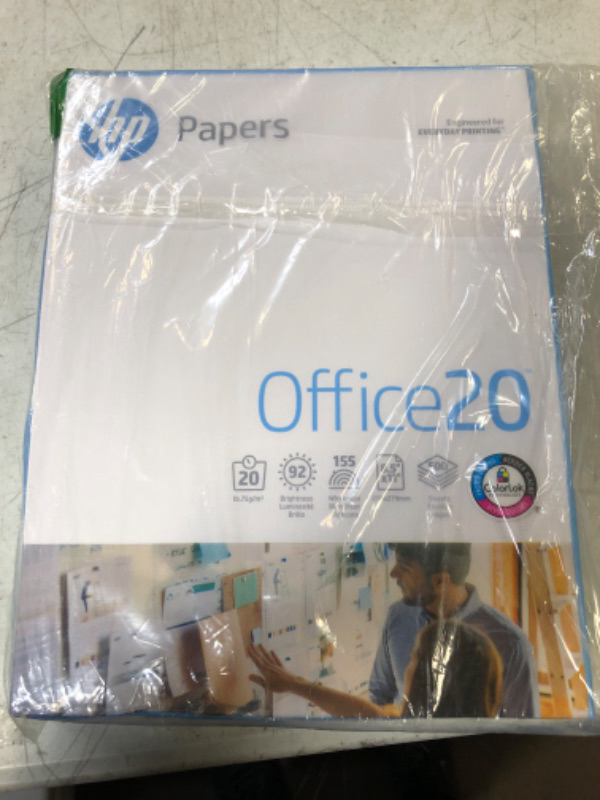 Photo 2 of HP Printer Paper | 8.5 x 11 Paper | Office 20 lb | 1 Ream - 500 Sheets | 92 Bright | Made in USA - FSC Certified | 172160R