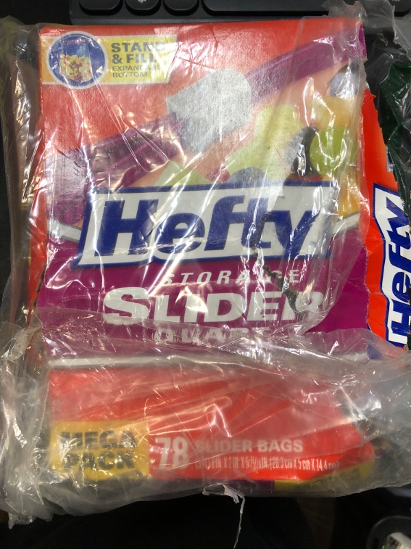 Photo 2 of Hefty Slider Storage Bags, Quart Size, 78 Count Slider 78 Count