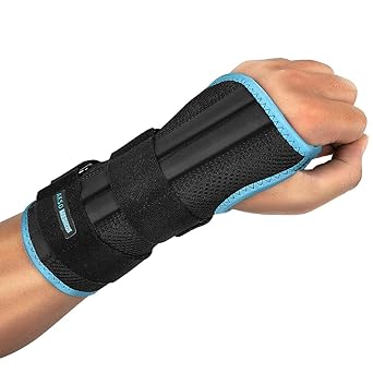 Photo 1 of AKSO MEDICOS Wrist Brace for Carpal Tunnel Relief Night Support,Adjustable Wrist Support Splint Support Hand Brace with 3 Stays Left Medium
