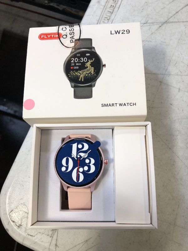 Photo 1 of Smart Watch IP68 Waterproof Smartwatch for Android and iOS Phones Activity Tracker with Full Touch Color Screen with Heart Rate Pedometer Sleep Monitor for Women Men
