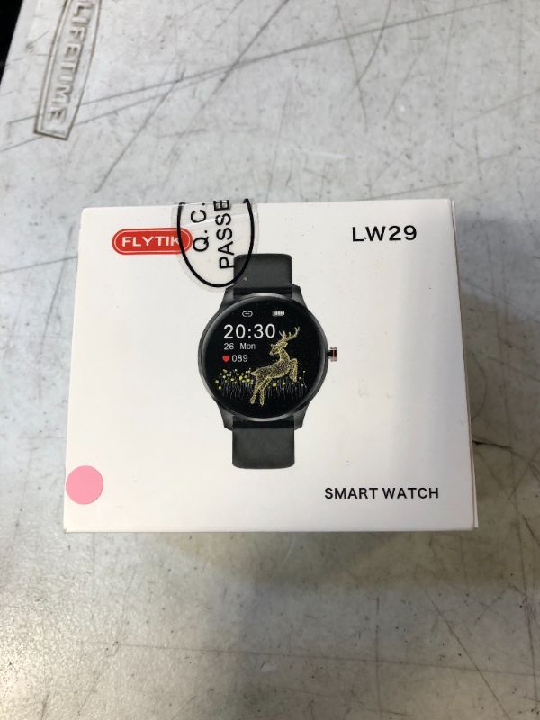 Photo 1 of Smart Watch IP68 Waterproof Smartwatch for Android and iOS Phones Activity Tracker with Full Touch Color Screen with Heart Rate Pedometer Sleep Monitor for Women Men
