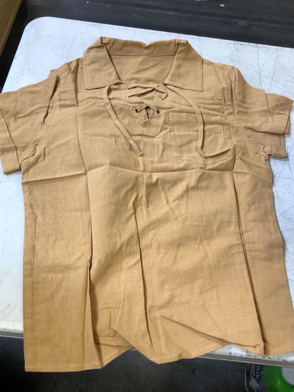 Photo 1 of BOYS KHAKI TEE TOP 8-10 YRS OLD