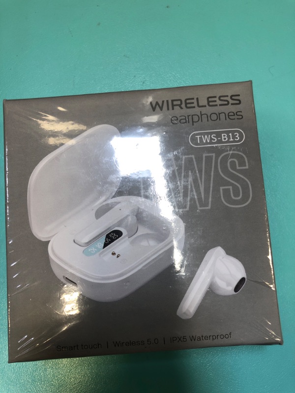 Photo 1 of wireless earphones tws-b13 SMART TOUCH WHITE