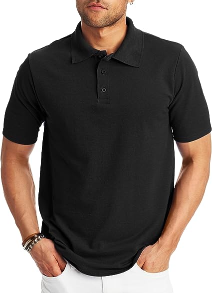 Photo 1 of Hanes Men’s X-Temp Short Sleeve Polo Shirt, Midweight Men's Shirt M
