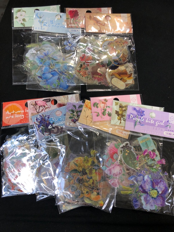 Photo 1 of SCRAPBOOK VARIETY FLOWER STICKERS