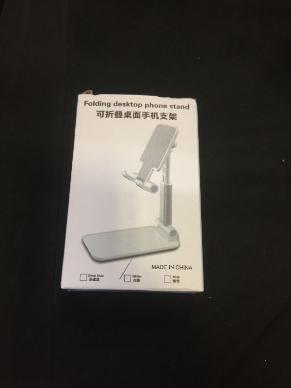 Photo 1 of Foldable Cell Phone Stand white
