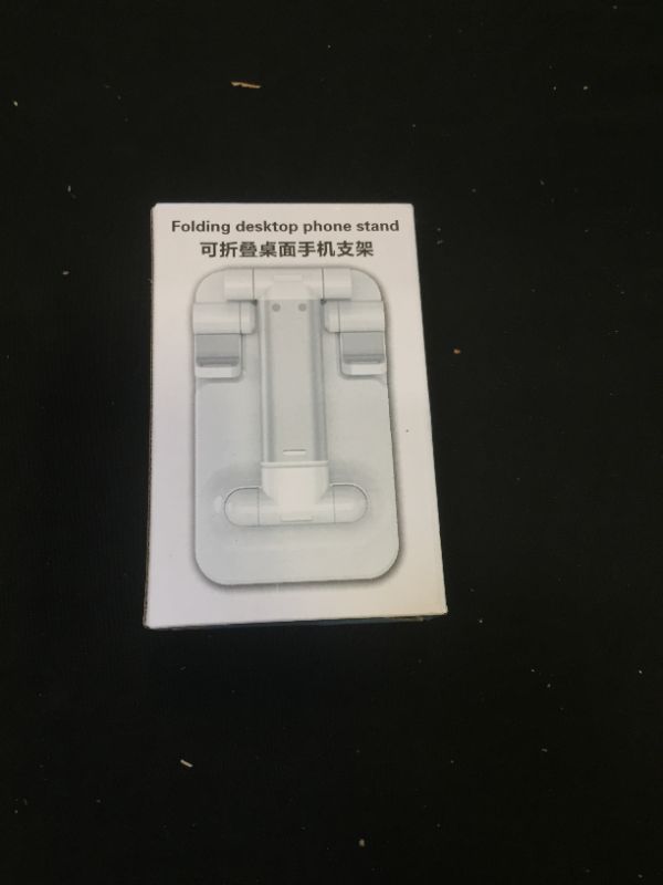 Photo 2 of Foldable Cell Phone Stand white